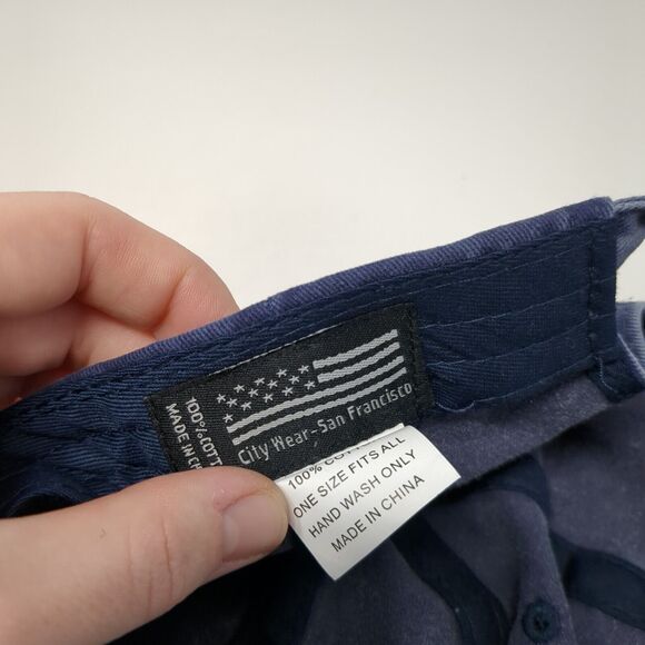 San Francisco California Est. 1975 Slideback Hat Blue OS Adjustable Embroidered - Picture 8 of 8